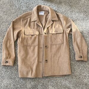 Old Navy Tan Button Up Shirt Jacket size Medium / Large